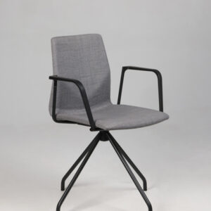 Four Design konferencestol med drejestel – grå remix