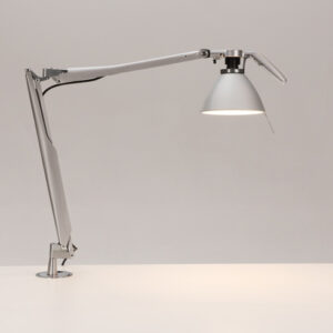 Luceplan Fortebraccio D33N bordlampe med bordbolt - mat grå