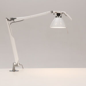 Luceplan Fortebraccio D33N bordlampe med bordbolt - hvid