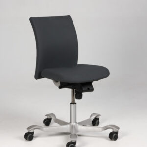 HÅG H04 4100 kontorstol - grå elastisk gummibaseret tekstil