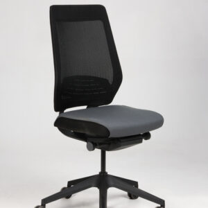 Interstuhl Joyce kontorstol - grå fame/sort mesh