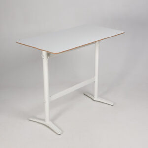 IKEA Billstra højbord - hvid melamin med MDF-kant