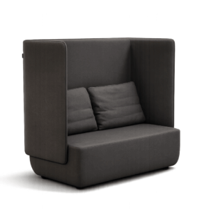 Softline Opera sofa med akustikvægge - mørkegrå
