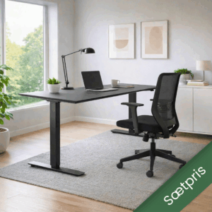 Kontorsæt - Dauphin Valo kontorstol og Swedstyle hæve sænkebord