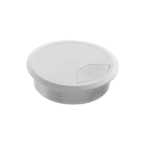 Roset til kabelgennemføring - hvid ABS-plast