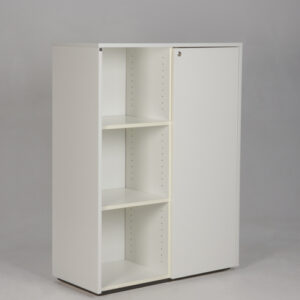 Dencon reol- og kontorskab - hvid laminat