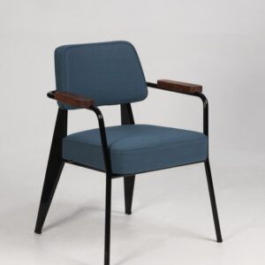 Vitra Fauteuil Direction stol - blå/sort