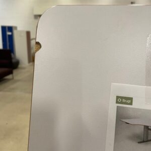 Montana Djob venstrevendt hæve sænkebord - hvid laminat