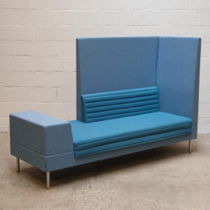 OFFECCT Smallroom højrevendt loungesofa - blå/turkis uld