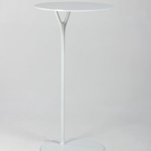 Wishbone højt cafebord - hvid aluminium