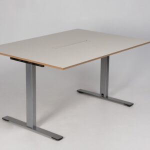 Dencon mødebord med kabellem - beige linoleum