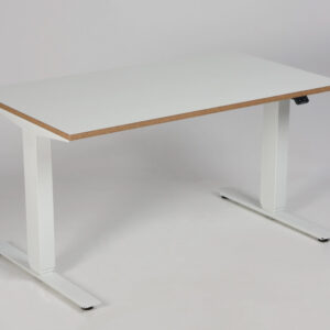 Swedstyle hæve sænkebord - hvid laminat med MDF-kant
