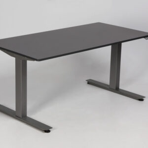 EFG hæve sænkebord - antracitgrå laminat/gråt stel