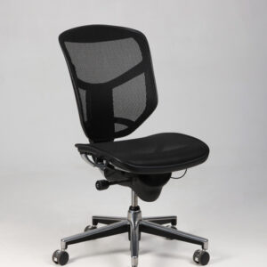 Kontorstol med netryg - sort