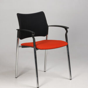 Tronhill Pinko 2 konferencestol med armlæn - orange xtreme/sort mesh