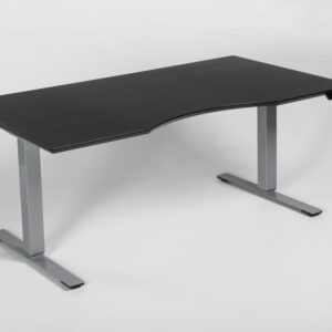 Dencon Delta hæve sænkebord - sort linoleum