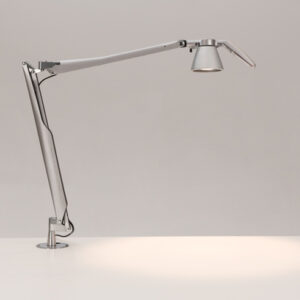 Luceplan Fortebraccio bordlampe med bordbolt - mat grå