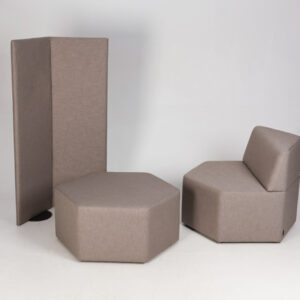 Softrend loungesæt Manhattan Hexa med skillevæg - beige