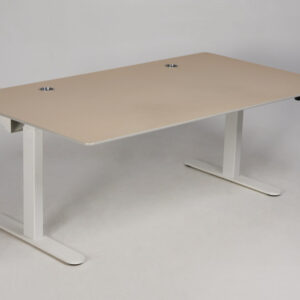 Montana HiLow hæve sænkebord - beige linoleum.