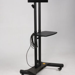 TV-stativ på hjul med hylde