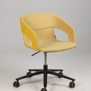 Narbutas Twist&Sit konferencestol med hjul - gul uld