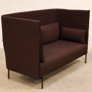 HAY Silhouette Mono sofa med vægge - mørk bordeaux