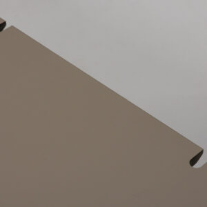 Linak hæve sænkebord med skuffe - beige linoleum/sort stel