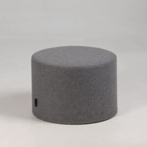 SoftLine Drum puf - grå filtet uld