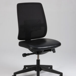 Haworth kontorstol - sort kunstlæder/mesh