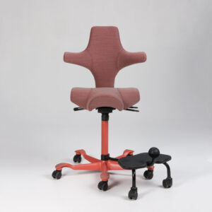 HÅG Capisco 8106 kontorstol med StepUp - meleret rosa Steelcut