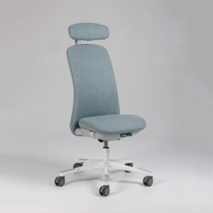 HÅG SoFi 7300 High kontorstol med nakkestøtte - lys blå uld