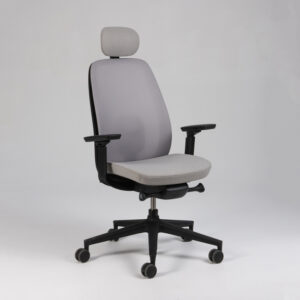 Profim Pace 151SFL Max kontorstol med nakkestøtte - grå xtreme/mesh