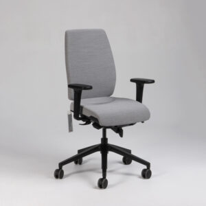 Giroflex 68-3509 kontorstol med armlæn - grå Steelcut