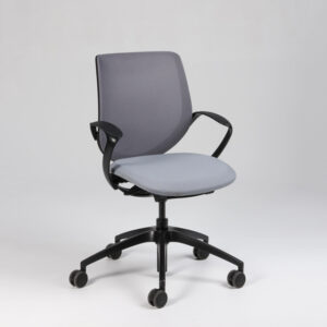 Giroflex 313-4039 kontorstol med armlæn - grå Steelcut/mesh