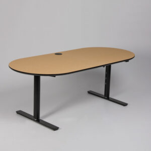 Hæve sænkebord - bambus/sort stel