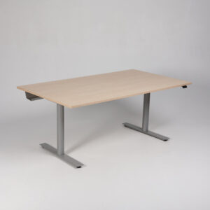 Hæve sænkebord - birkelaminat/gråt stel