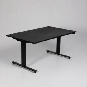 Linak hæve sænkebord - sort linoleum/sort stel