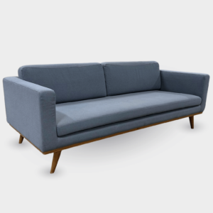 Sofacompany Johan 3-personers sofa - støvet blå/egetræ