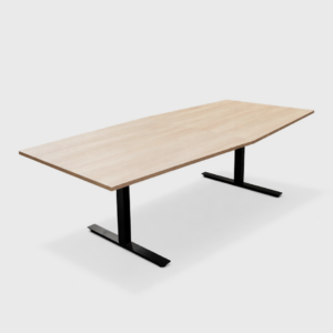 Konferencebord til 6-8 personer - egelaminat/sort