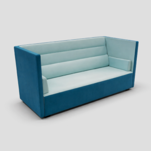 OFFECCT Float High loungesofa - turkisblå/mint børstet uld
