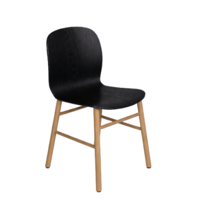 SixtyOne mødestol - sort/eg