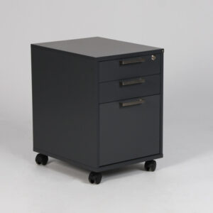 Holmris skuffekassette med 3 skuffer - antracitgrå laminat