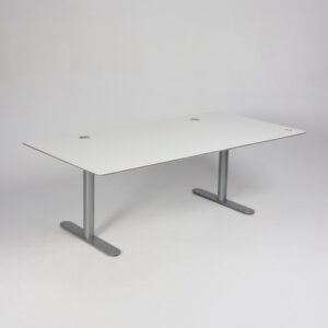 Montana HiLow hæve sænkebord - hvid laminat