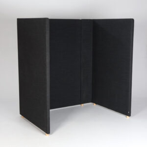 EFG skærmbås til hæve sænkebord - mørkegrå remix