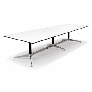 Konferencebord til 8-10 personer - hvid laminat